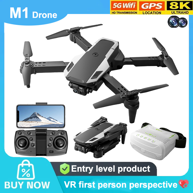 Kids Toys Videos - Drone Pieghevole M1 con Telecamera HD,
