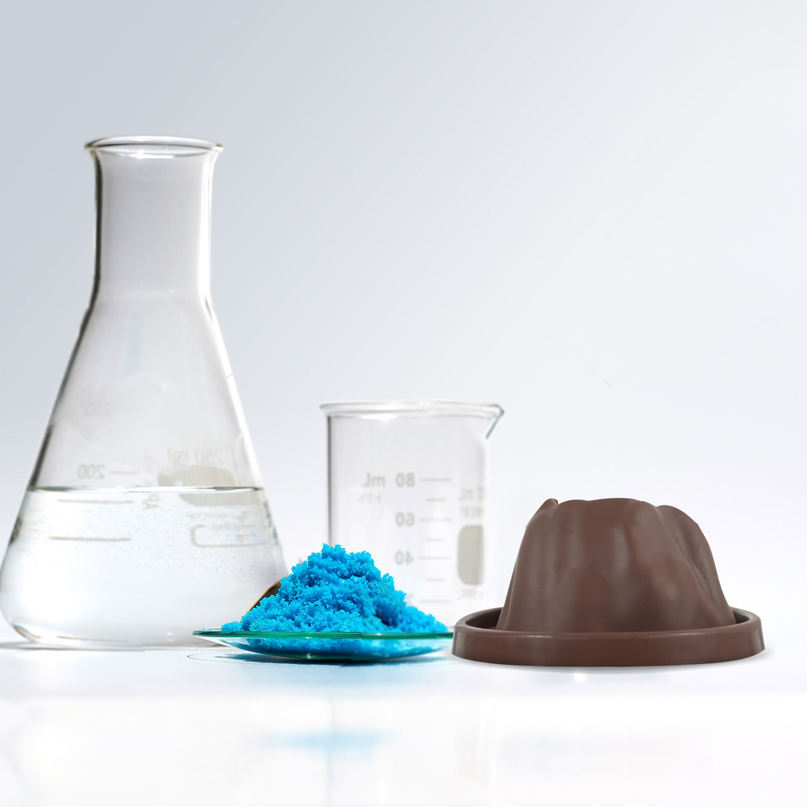Volcano Experiment Kit - Kit Scientifico Vulcano 6 Pezzi Fai-da-te,