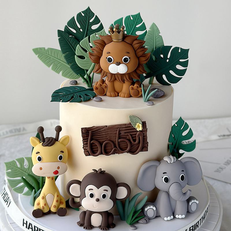 Kids Toys Elephant - Decorazione per torta con bambola animale