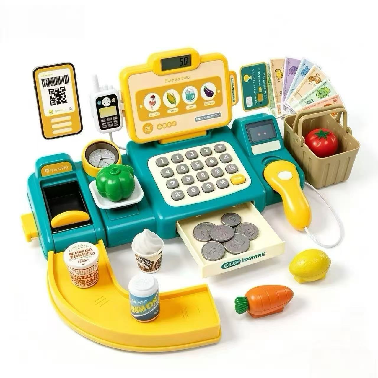 Toy Cash Register - Giocattolo Registratore di Cassa per Bambini