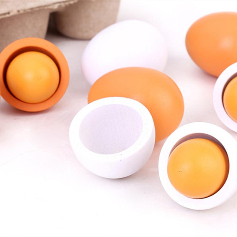 Kids Toys Play Egg - 6 pezzi da cucina uova artificiali