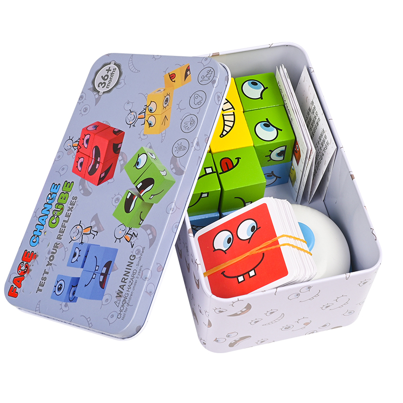 Wooden Blocks Stacking - Set di giocattoli educativi per l'apprendimento