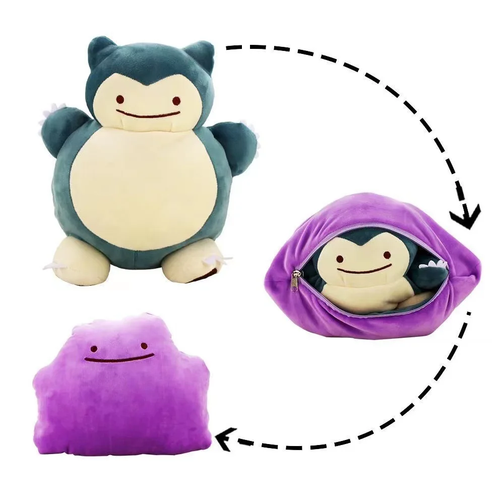 Kids Toys Doll - Cuscino Reversibile Pokemon Anime 20cm, Peluche