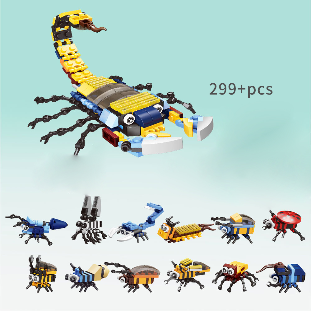 Kids Toys Elephant - 12 in 1 Animale Building Block