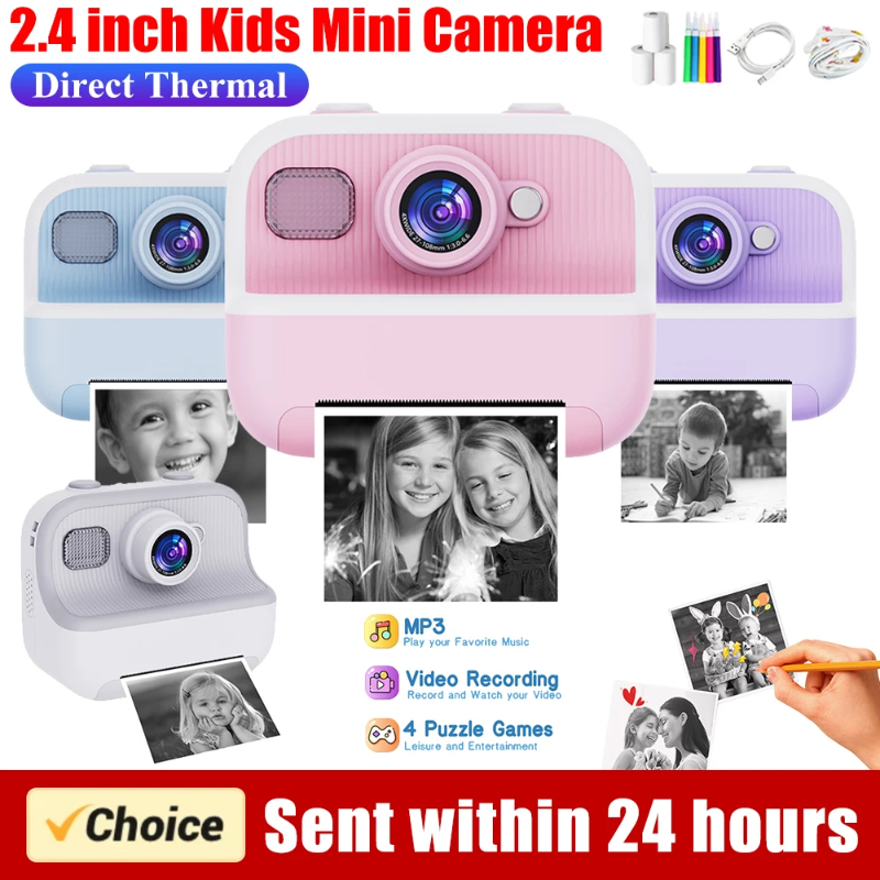 Kids Toys Videos - Fotocamera Istantanea Mini per Bambini con
