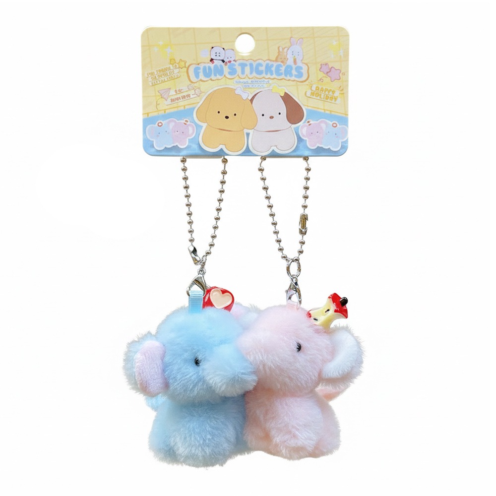 Kids Toys Elephant - Portachiavi Peluche Multicolore a Forma di