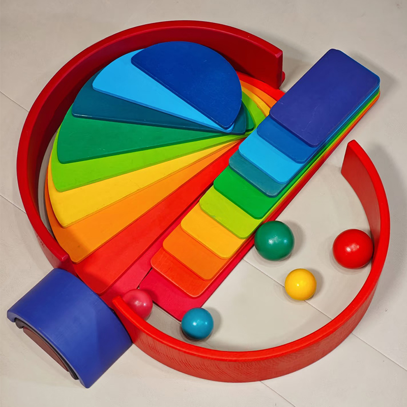 Blocchi di costruzione in legn - Wooden Blocks Stacking recensione e prezzo