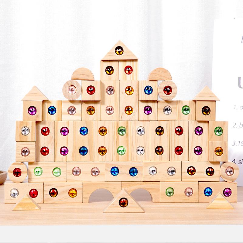 Blocchi fai-da-te Giocattolo a - Wooden Blocks Stacking recensione e prezzo