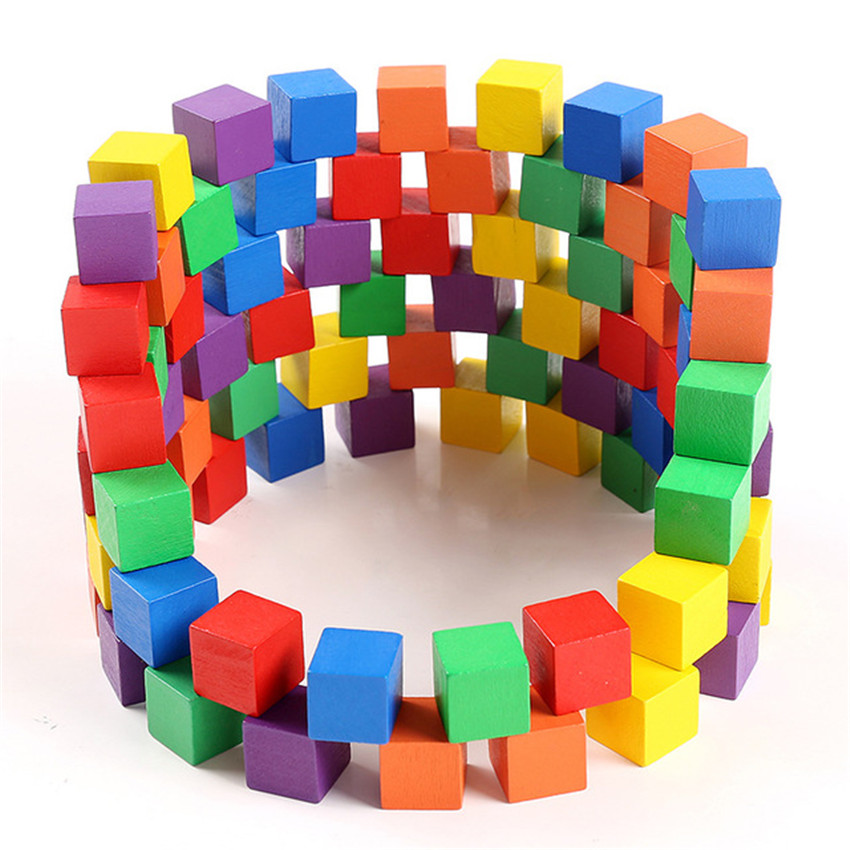 30 Pz/lotto 2X2CM In Legno Col - Wooden Blocks Stacking recensione e prezzo