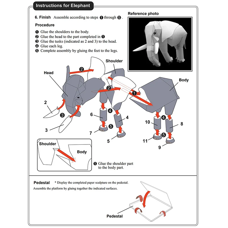 Elefante africano Origami Art  - Kids Toys Elephant recensione e prezzo
