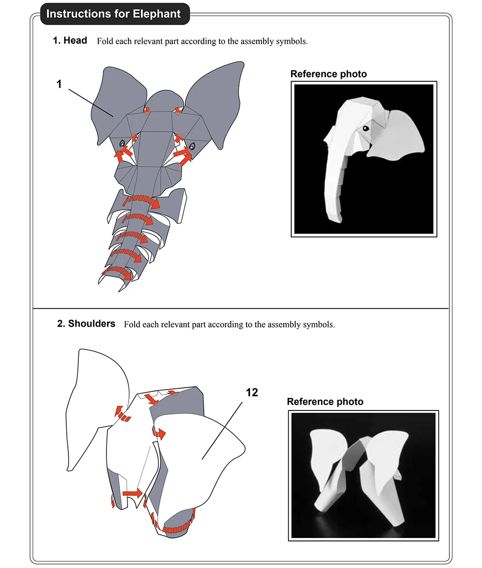 Elefante africano Origami Art  - Kids Toys Elephant recensione e prezzo