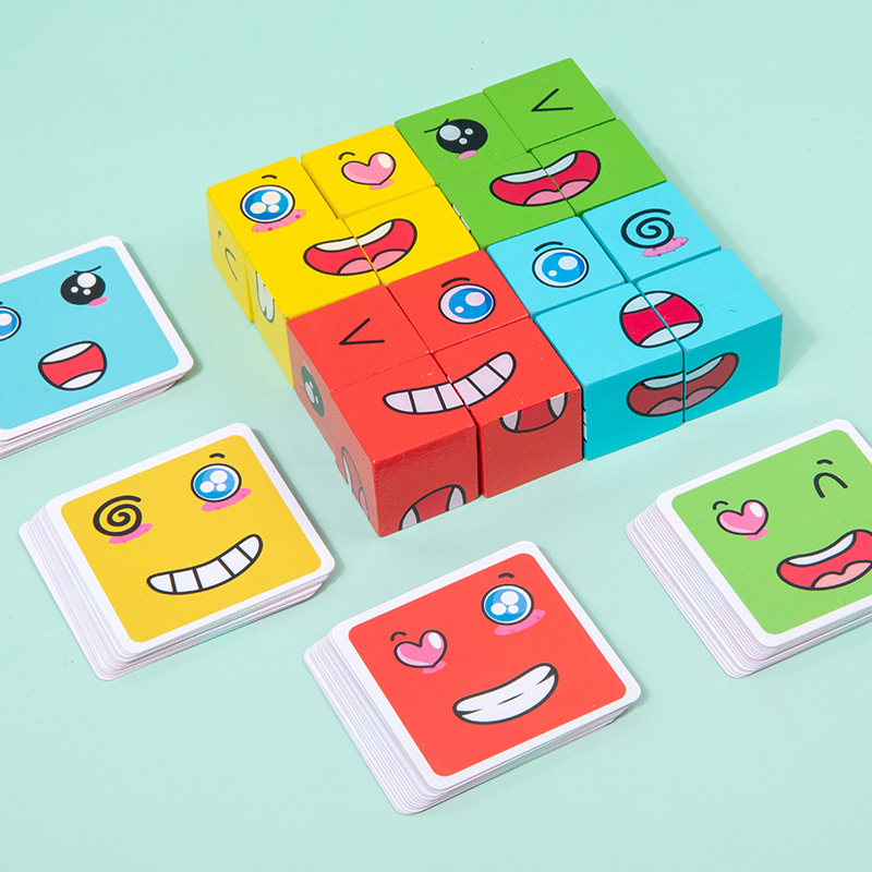 1 pz espressioni abbinamento P - Wooden Blocks Stacking recensione e prezzo