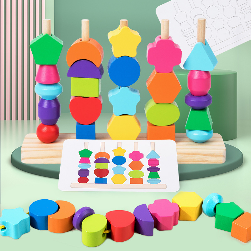Set di giocattoli per sequenza - Wooden Blocks Stacking recensione e prezzo