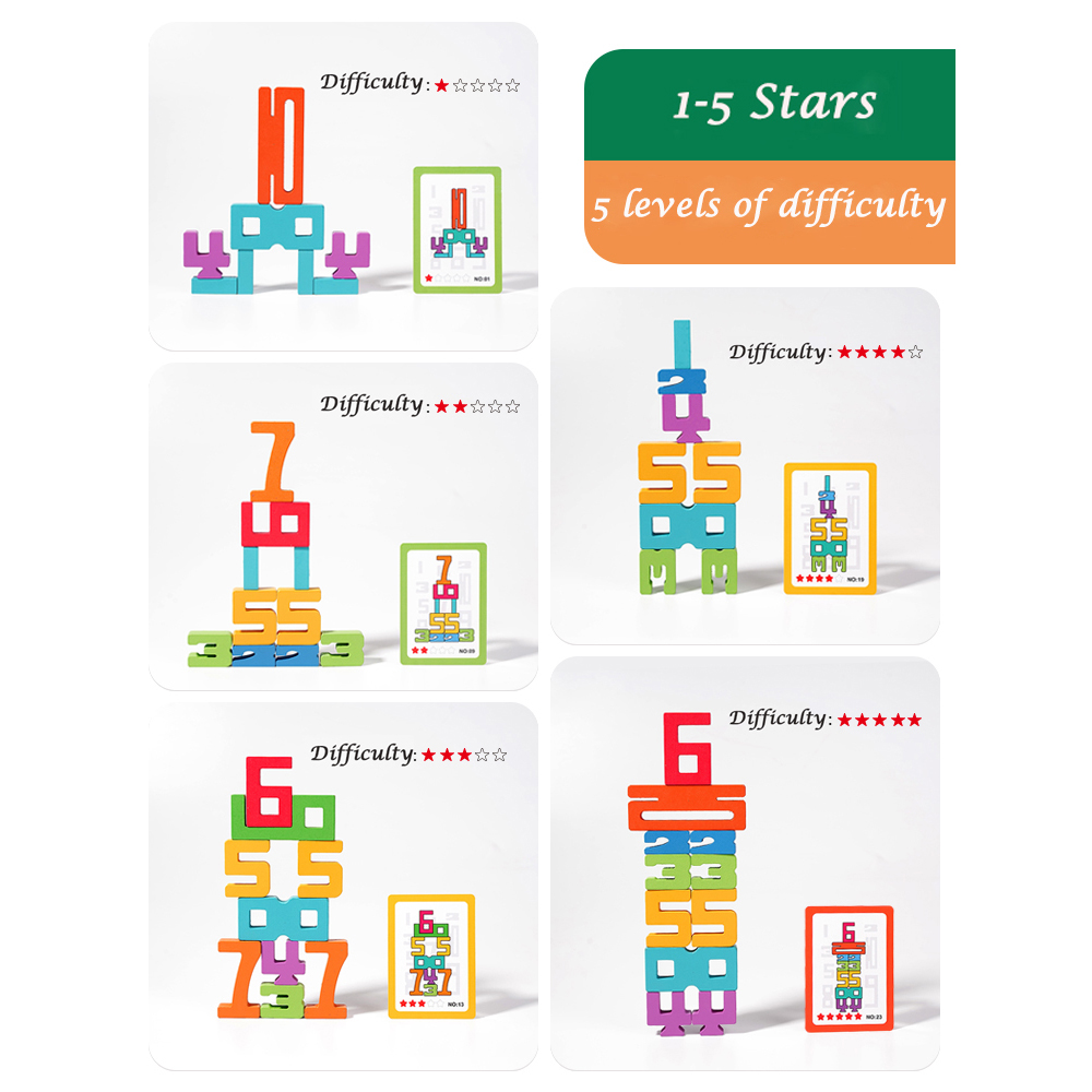 Blocchi di costruzione di nume - Wooden Blocks Stacking recensione e prezzo